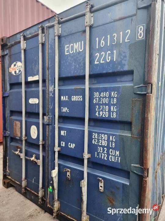 Kontener morski magazynowy 20DV 6 metrowy Sopot sprzedam