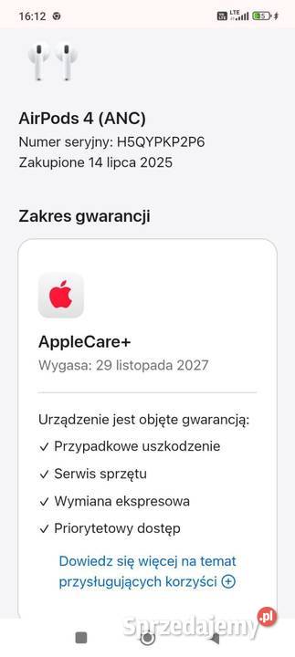 Sluchawki Apple AirPods4 Olszyna