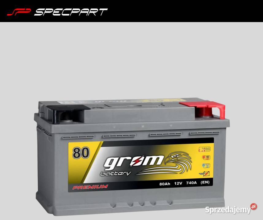 Akumulator GROM Premium 80Ah 800A EN DTR P Akumulatory Rzeszów sprzedam