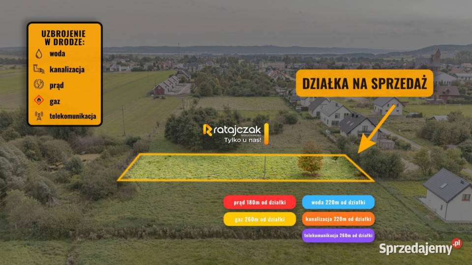 Do sprzedaży działka 1156m2 Wierzchucino