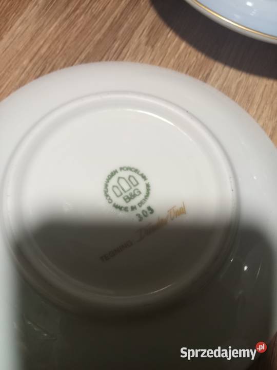 Zestaw 6 filiżanek i spodków BG Porcelana i szkło wielkopolskie Promnice