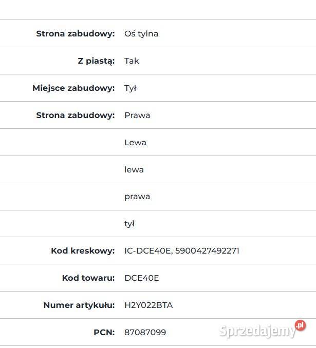 piasty łożyska tył CHRYSLER DODGE PLYMOUTH nowe Szydłowiec sprzedam