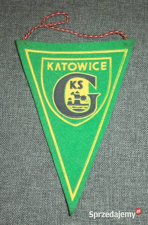 GKS Katowice proporczyk smycz piłka nożna Piekary Śląskie