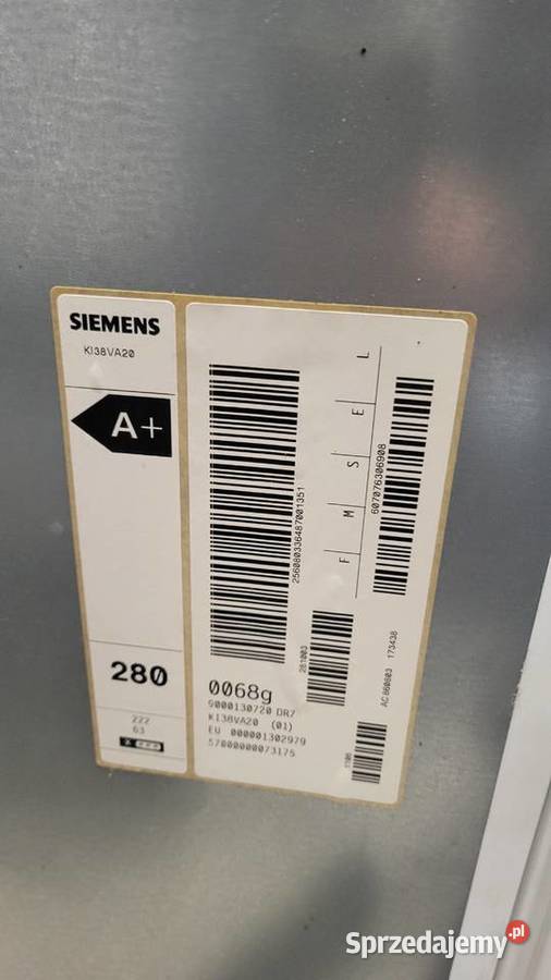 Lodówka z zamrażarką do zabudowy Siemens sprzedam