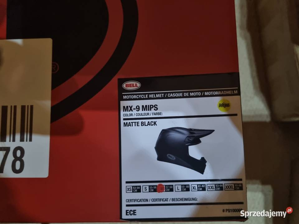 Kask Cross Bell Mx9 Mips Black Mat Kaski i odzież Kaski i odzież Kłaj