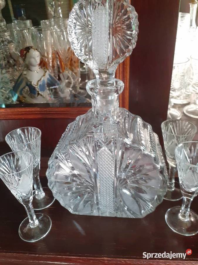 Krysztalowy Komplet do likieru mazowieckie Warszawa sprzedam