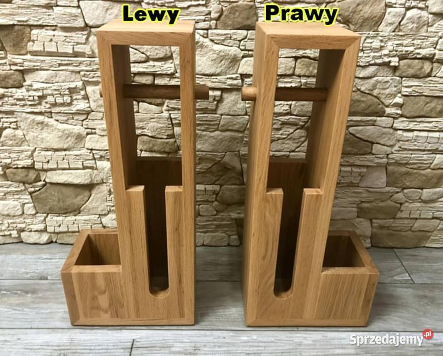 Stojak na papier toaletowy uchwyt pojemnik półka Dębica