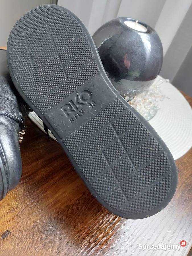 Buty półbuty damskie skórzane Ryłko czarne 38 Olkusz