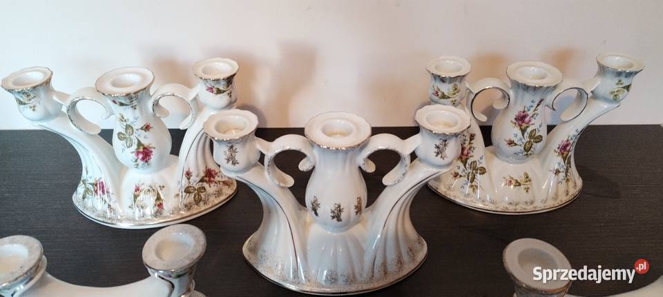 Porcelana Chodzież Iwona świeczniki i serwetniki Bielsko-Biała