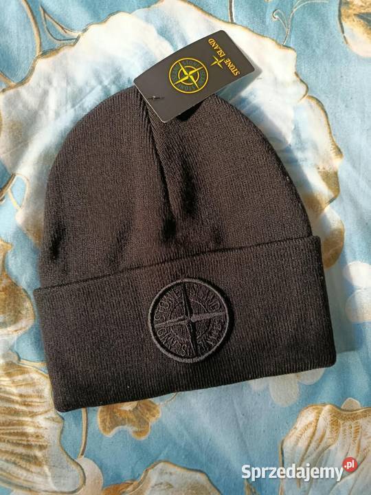 Czapka zimowa Stone Island kolor czarny UNI Białystok
