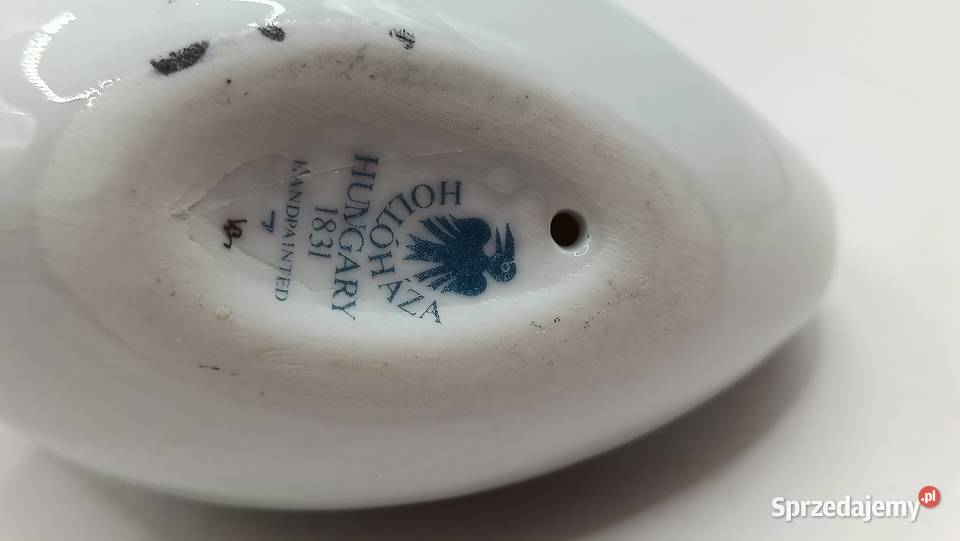 Figurka porcelana łabędź Węgry Zamość