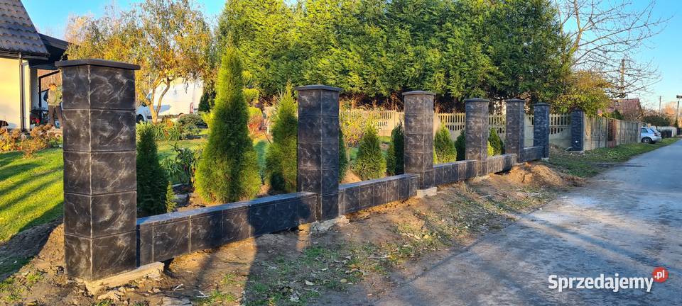 Słupki murki ala klinkier ogrodzenia imitacja Włocławek