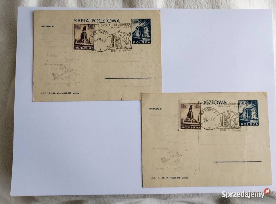 Całostka Święto Sportu Śląskiego 1946 Cieszyn