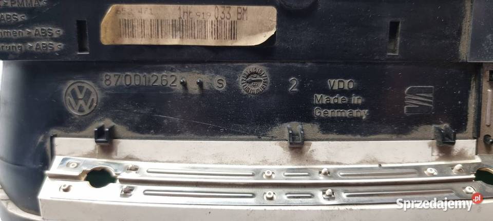 LICZNIK ZEGAR VOLKSWAGEN VENTO 1H6919033BM osobowe Lipno