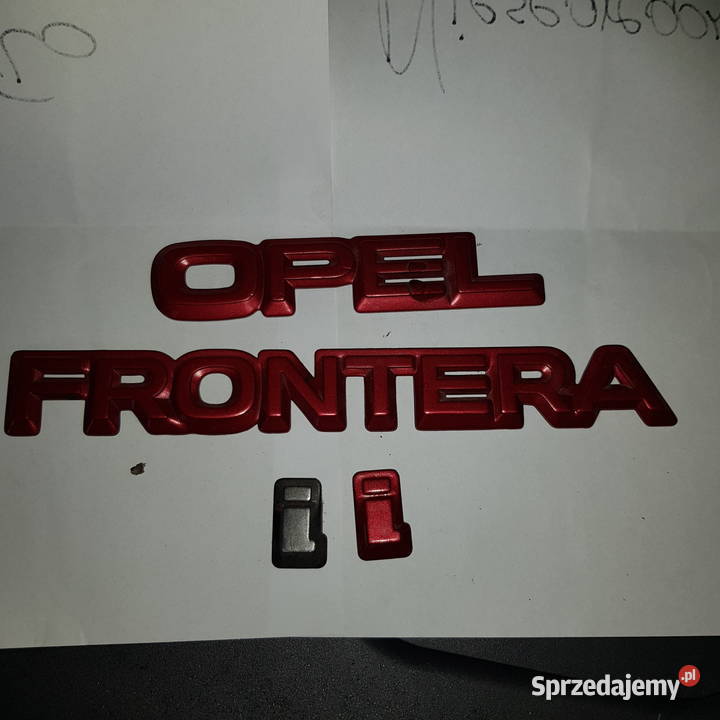 Frontera A sport napisy części blacharskie Gorzów Wielkopolski