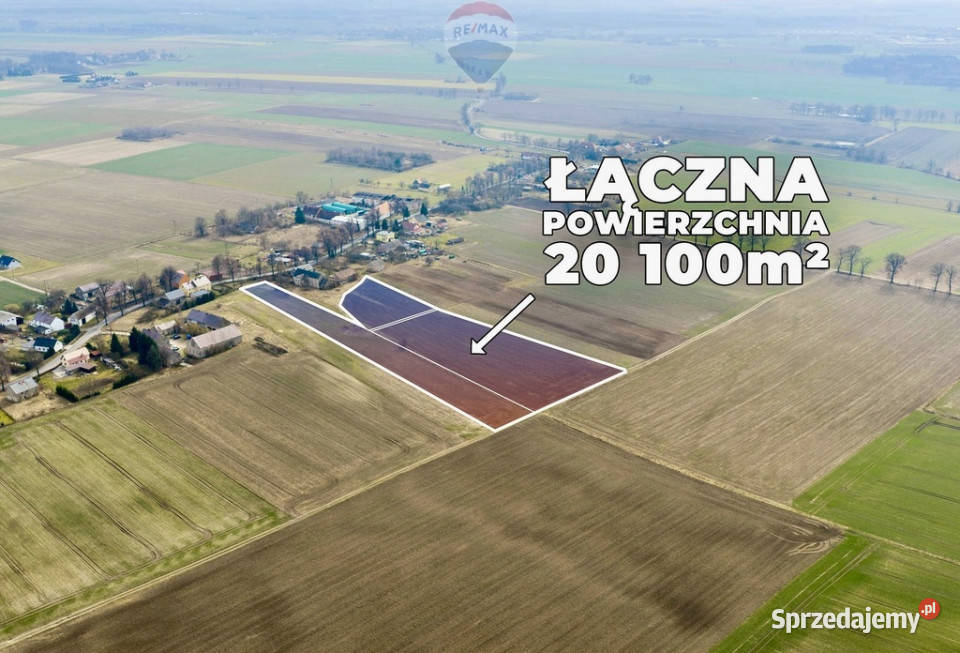 Trzy działki rolne 20100 m opcjonalnie dom Stary Łom