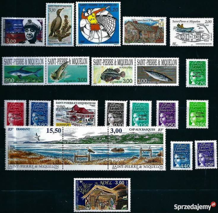 STPIERRE MIQUELON 1995 1996 1997 MNH Człuchów