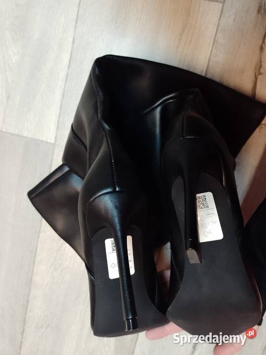 41 ASOS Design Czarne Kozaki szpilki wieczorowe Kraków sprzedam