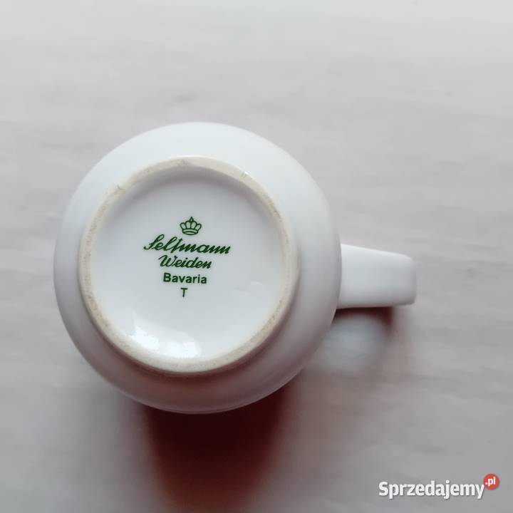 Mlecznik dzbanuszek na śmietankę art deco Porcelana i szkło Koźminek