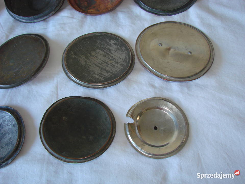 stare miedziane pokrywki Pruszcz Gdański