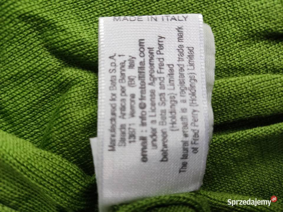 Sweter serek Fred Perry zielony