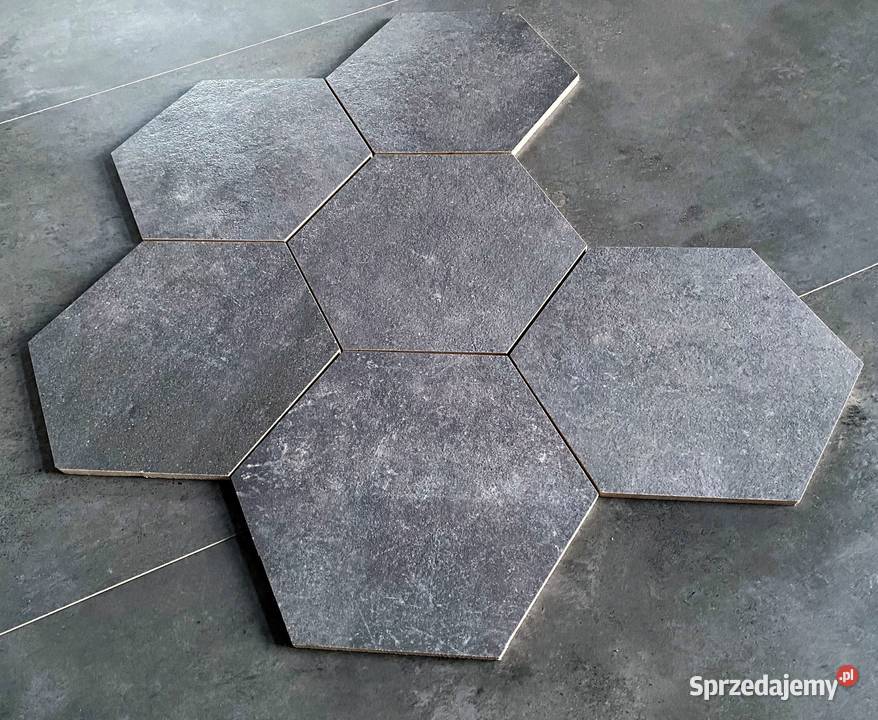 Płytki hexagonalne betonopodobne 68x68 DUŻY Łask