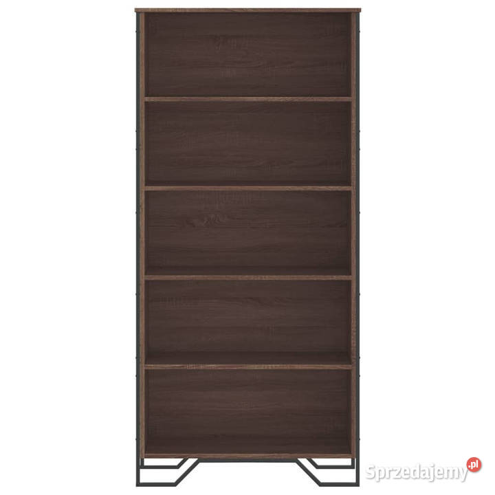 Regał na książki brązowy dąb 80x31x169 WM3295316 Warszawa