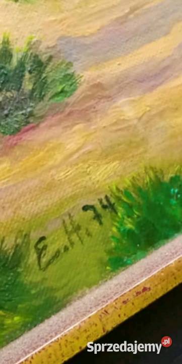 PEJZAŻ MORSKI OLEJ NA PŁÓTNIE 89 x 69 Pabianice