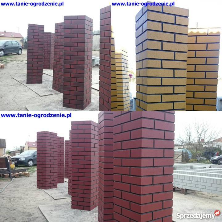 Słupki murki ala klinkier ogrodzenia klinkier kujawsko-pomorskie sprzedam