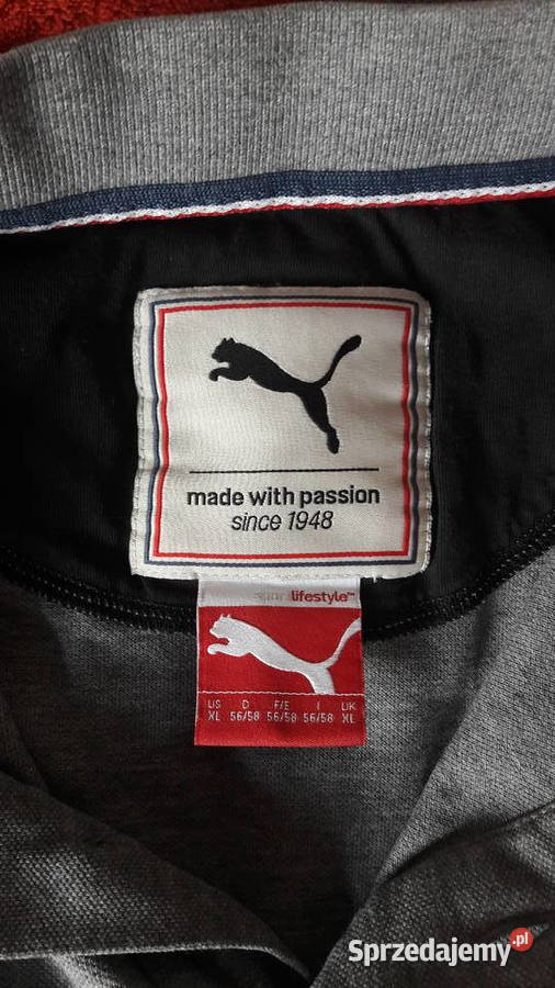 Koszulka polo Puma szara Głuchołazy