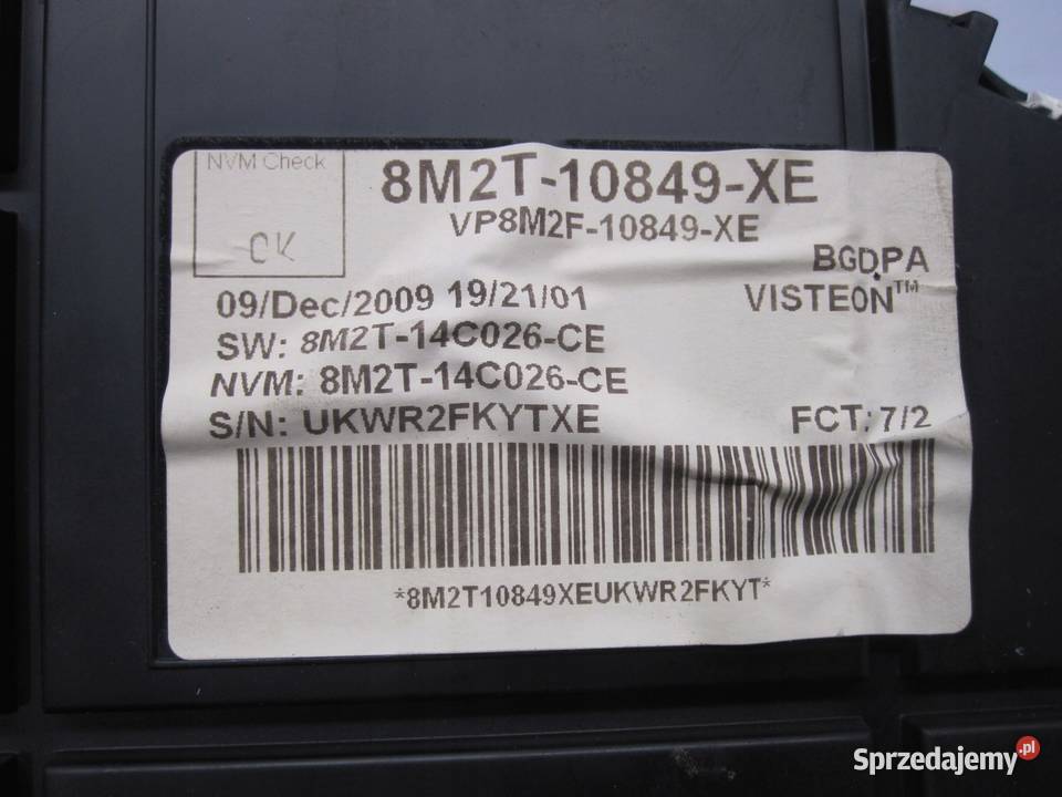 FORD S 20 TDCI 09r licznik zegary 8M2T10849XE osobowe Liczniki i zegary Kielce