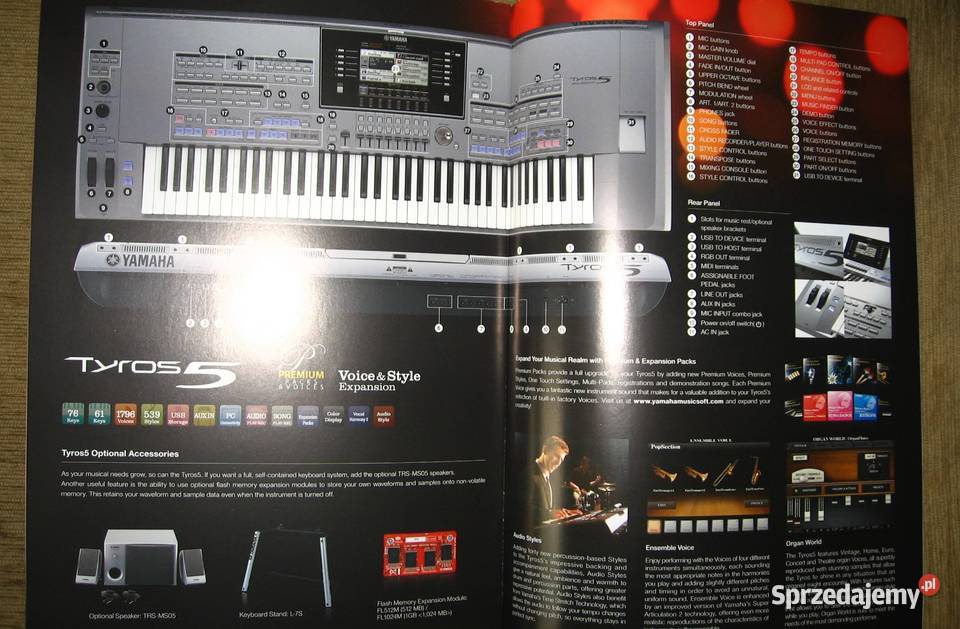 Yamaha Tyros Arranger Workstations catalog Kępice