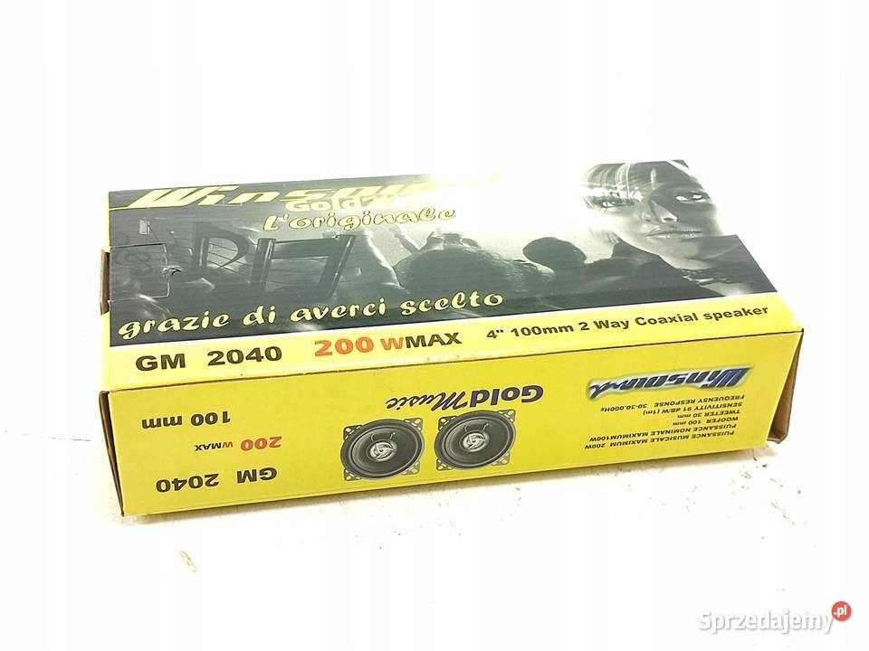 GŁOŚNIKI 2 GOLD MUSIC 200W 100mm GM 2040 osobowe sprzedam