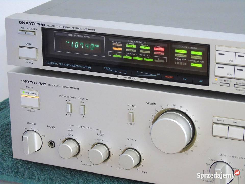 Wzmacniacz i Tuner Onkyo Integra sprawne Vintage Elektronika sprzedam