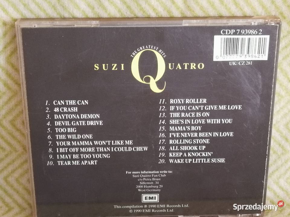 Suzi Quatro The Wild One The Greatest Hits 1990 zachodniopomorskie Szczecin