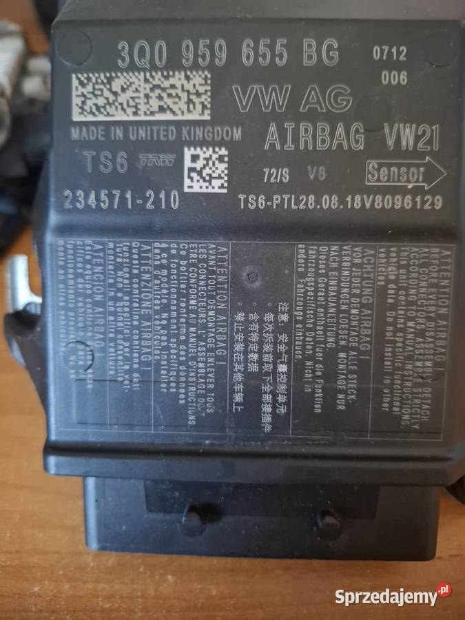 Vw Crafter sensor Airbag 3Q0959655bg Zielona Góra