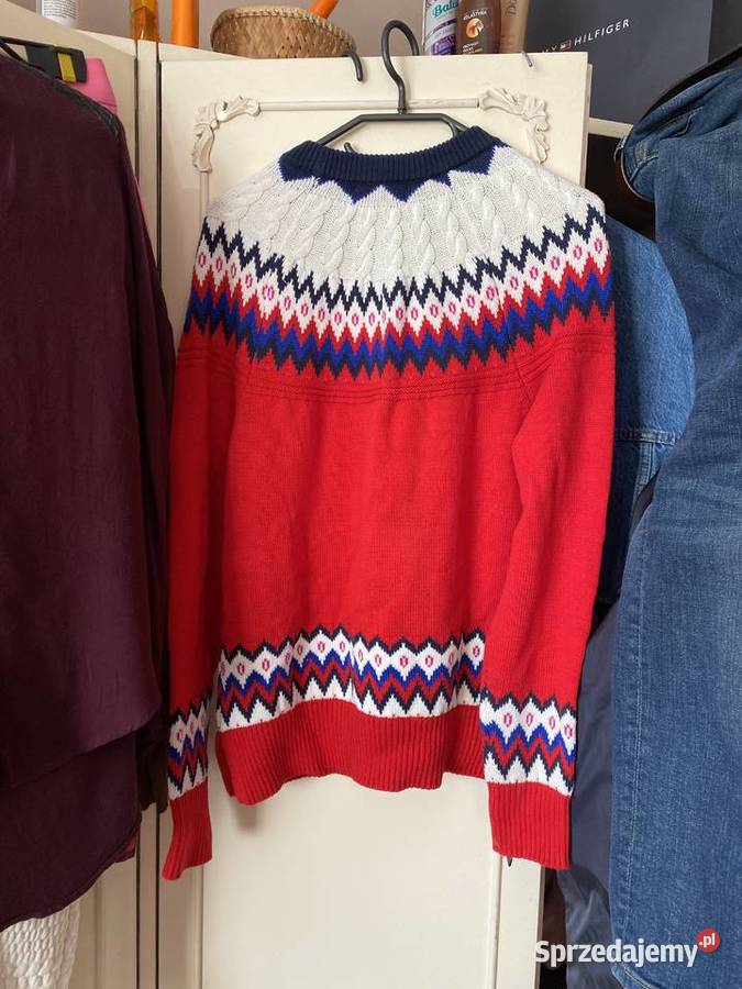 Sweter świąteczny wzór Chapter Club warkoczowy Kraków sprzedam