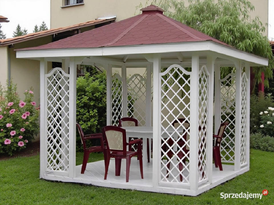 ALTANA 3 DREWNIANA KWADRATOWA 3x3 OGRODOWA Altany i wiaty