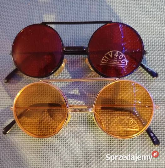 OKULARY PRZECIWSŁONECZNE Lenonki UV400 z Moda i Styl mazowieckie Warszawa