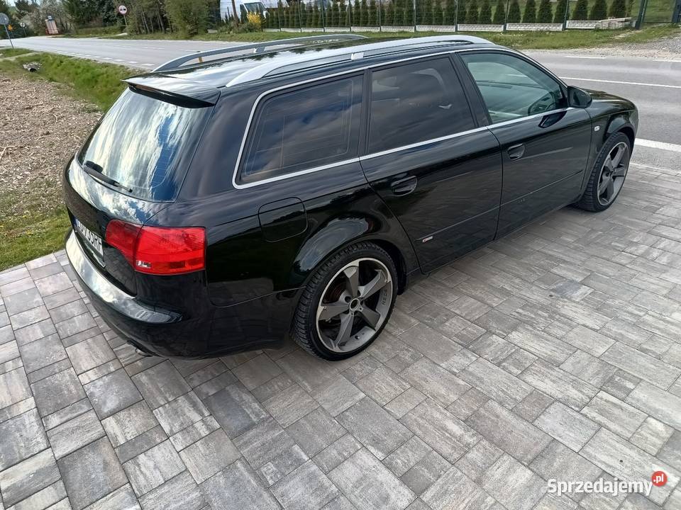 Audi A4 B7 20 TDI Quattro 4x4 czarna zadbana wielofunkcyjna kierownica lubelskie Zamość