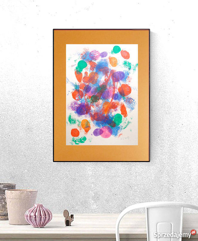 grafika na ścianę abstrakcja kolory nowoczesna wielokolorowy opolskie Opole