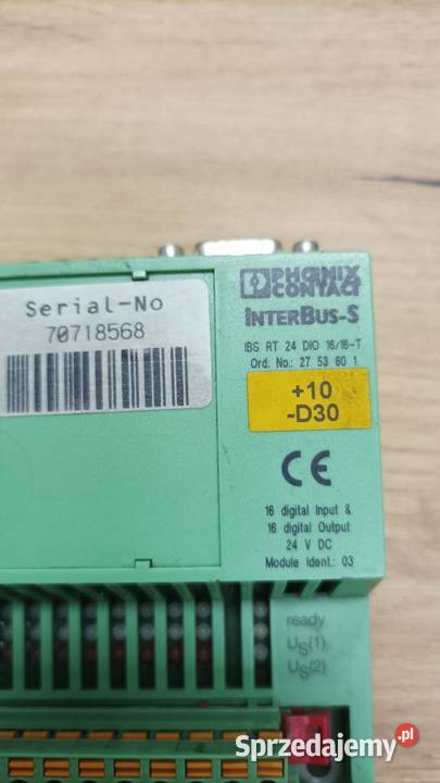 PHOENIX CONTACT MODUŁ INTERBUSS IBS RT 24 DIO Produkcja Leśna