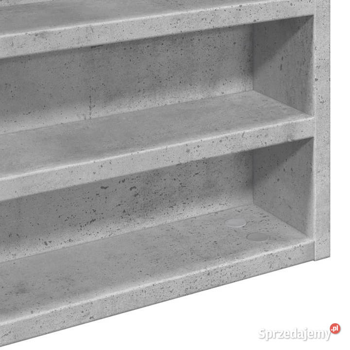 Witryna szarość betonu 80x85x58 materiał Warszawa