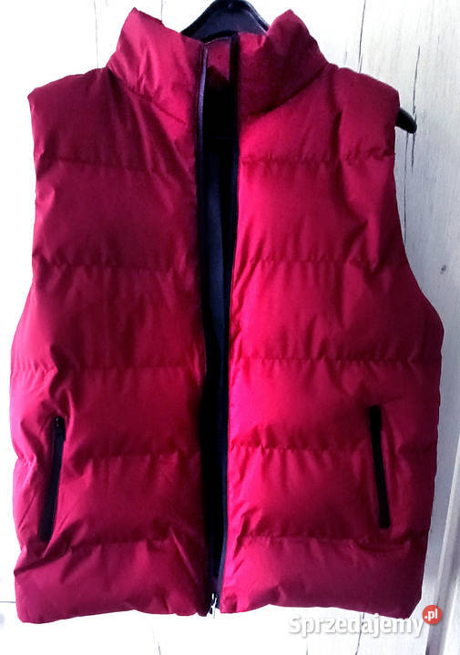 Nowa puchowa kamizelka bordowa M Gliwice