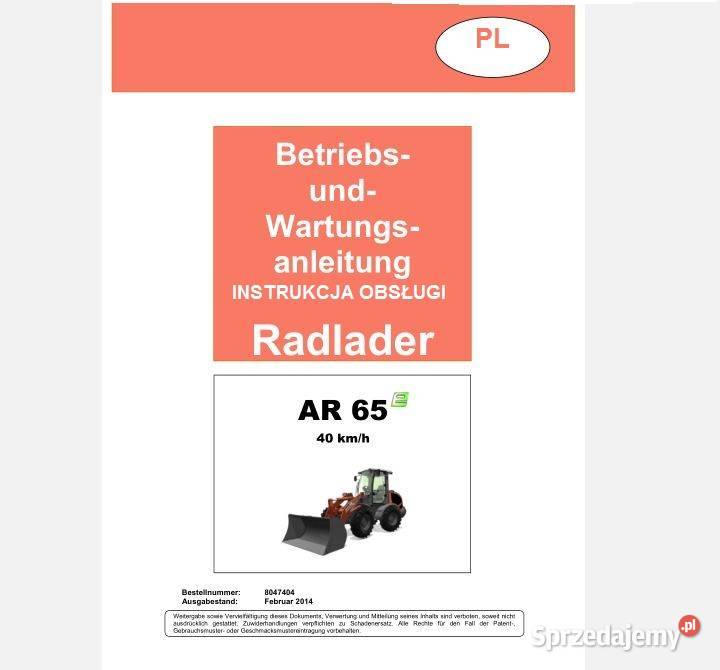 ATLAS AR65e AR35 SUPER AR75es instrukcja obsługi świętokrzyskie Kielce