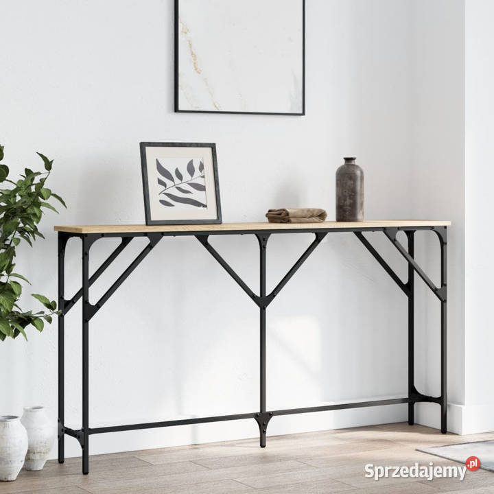 Stolik konsolowy dąb sonoma 140x23x75 WM837773 Warszawa