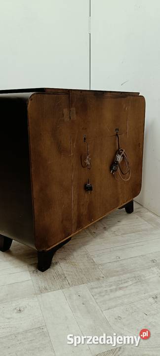 szafka komoda gramofon Halabala lata 60te design Radomsko