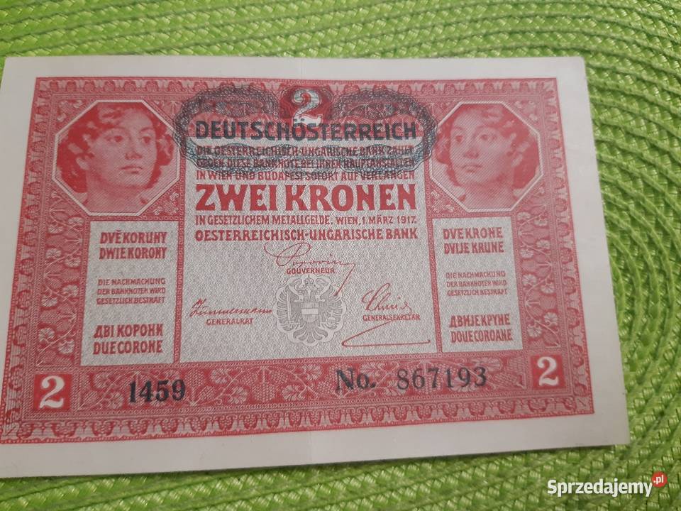 banknot Austrii z 1917r Łomża