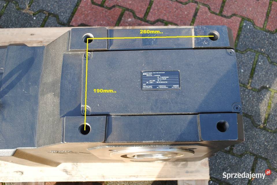 Motoreduktor kątowy 92kw 94obrmin FIRMY WATT Pozostałe Kargowa