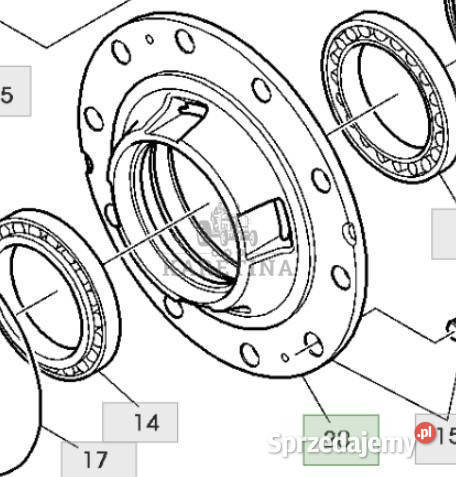 John Deere 6230 6630 Piasta Przedniego Napędu wielkopolskie Jastrzębniki